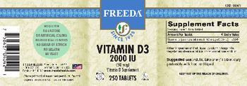 Freeda Vitamin D3 2000 IU (50 mcg) - vitamin d supplement