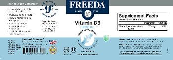 Freeda Vitamin D3 3000 IU - vitamin d supplement