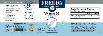 Freeda Vitamin D3 5000 IU - vitamin d supplement