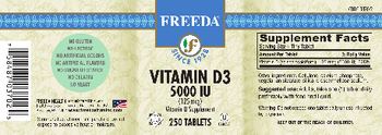 Freeda Vitamin D3 5000 IU (125 mcg) - vitamin d supplement