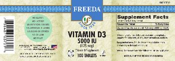 Freeda Vitamin D3 5000 IU (125 mcg) - vitamin d supplement