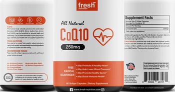 Fresh Nutrition CoQ10 250 mg - supplement