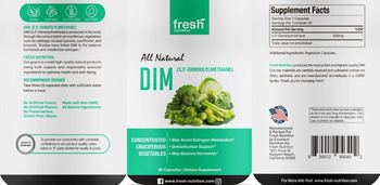 Fresh Nutrition DIM (3,3'-Diindolylmethane) - supplement