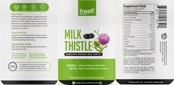 Fresh Nutrition Milk Thistle - supplement