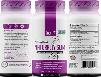 Fresh Nutrition Naturally Slim - supplement