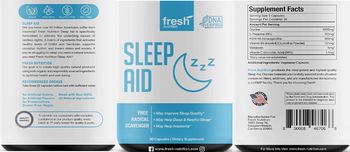 Fresh Nutrition Sleep Aid - supplement
