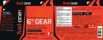 Fuel:one 6th Gear Fruit Punch Blast Flavor - supplement