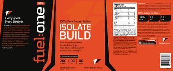 Fuel:one Isolate Build Rich Chocolate Flavor - supplement