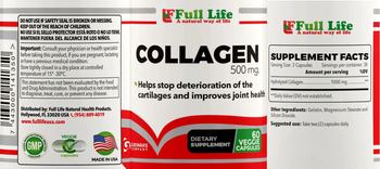 Full Life Collagen 500 mg - supplement