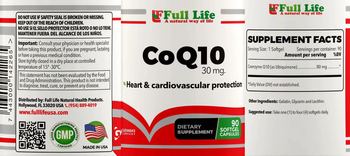 Full Life CoQ10 30 mg - supplement