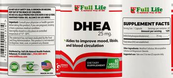 Full Life DHEA 25 mg - supplement
