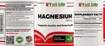 Full Life Magnesium 500 mg - supplement