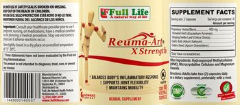 Full Life Reuma-Art X Strength - herbal supplement