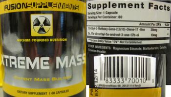 Fusion Supplements Xtreme Mass - supplement