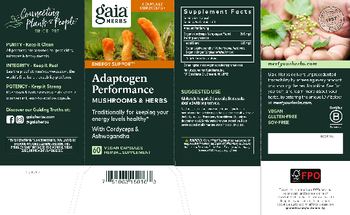 Gaia Herbs Adaptogen Performance - herbal supplement
