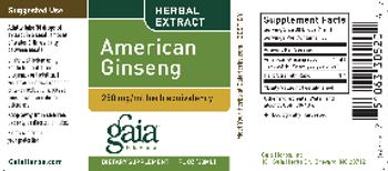 Gaia Herbs American Ginseng - supplement