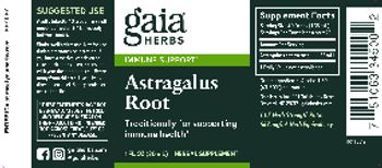 Gaia Herbs Astragalus Root - herbal supplement