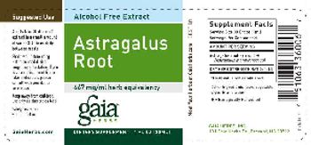 Gaia Herbs Astragalus Root Alcohol Free Extract - supplement