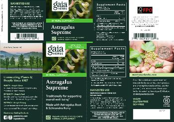 Gaia Herbs Astragalus Supreme - herbal supplement