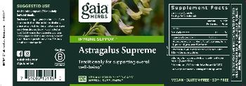 Gaia Herbs Astragalus Supreme - herbal supplement