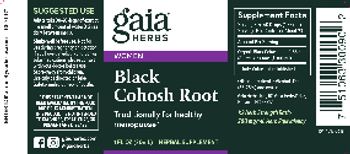 Gaia Herbs Black Cohosh Root - herbal supplement