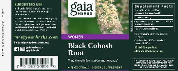 Gaia Herbs Black Cohosh Root - herbal supplement