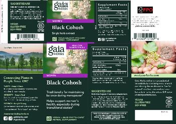 Gaia Herbs Black Cohosh - herbal supplement