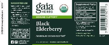 Gaia Herbs Black Elderberry - herbal supplement