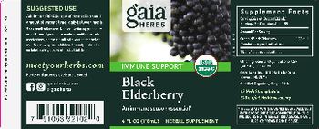 Gaia Herbs Black Elderberry - herbal supplement