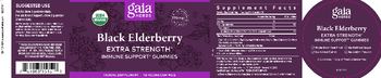 Gaia Herbs Black Elderberry Extra Strength Gummies - herbal supplement