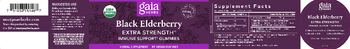 Gaia Herbs Black Elderberry Extra Strength Gummies - herbal supplement