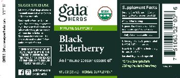Gaia Herbs Black Elderberry - supplement