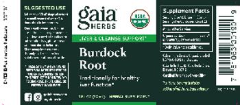Gaia Herbs Burdock Root - herbal supplement