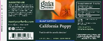 Gaia Herbs California Poppy - herbal supplement