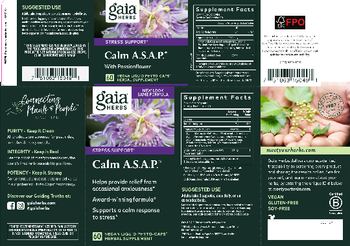 Gaia Herbs Calm A.S.A.P. with Passionflower - herbal supplement