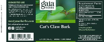 Gaia Herbs Cat's Claw Bark - herbal supplement