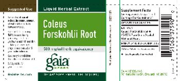 Gaia Herbs Coleus Forskohlii Root - supplement