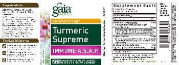 Gaia Herbs Curcumin Synergy Turmeric Supreme Immune A.S.A.P. - supplement