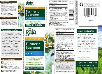 Gaia Herbs Curcumin Synergy Turmeric Supreme Pain - supplement