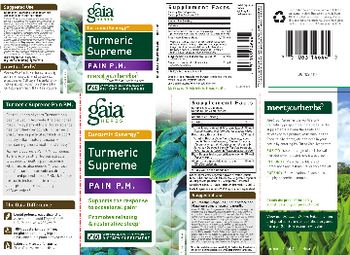 Gaia Herbs Curcumin Synergy Turmeric Supreme Pain P.M. - supplement