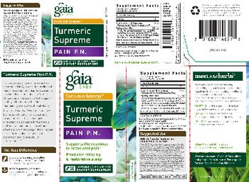 Gaia Herbs Curcumin Synergy Turmeric Supreme Pain P.M. - supplement