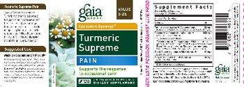 Gaia Herbs Curcumin Synergy Turmeric Supreme Pain - supplement