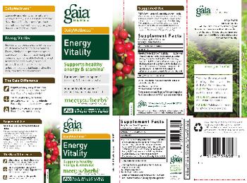 Gaia Herbs DailyWellness Energy Vitality - supplement