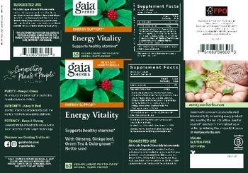 Gaia Herbs DailyWellness Energy Vitality - herbal supplement