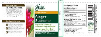 Gaia Herbs DailyWellness Ginger Supreme - supplement