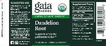 Gaia Herbs Dandelion Root - herbal supplement