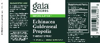 Gaia Herbs Echinacea Goldenseal Propolis Throat Spray - herbal supplement