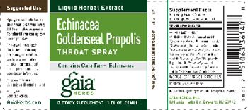 Gaia Herbs Echinacea Goldenseal Propolis Throat Spray - supplement