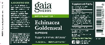 Gaia Herbs Echinacea Goldenseal Supreme - supplement