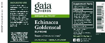 Gaia Herbs Echinacea Goldenseal Supreme - herbal supplement